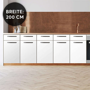 Klebefolie Küche - Unterschrank - Breite: 200cm