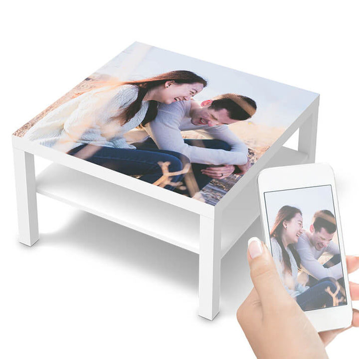 Klebefolie für Möbel selbst gestalten - Konfigurator für IKEA Lack Tisch 78x78cm