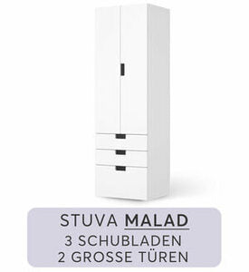Möbelfolie IKEA Stuva / Malad kombiniert - 2 grosse & kleine Türen