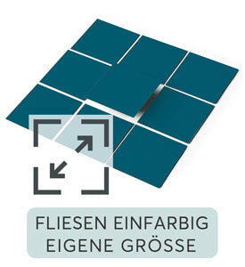 Fliesenaufkleber Unifarben Eigene Groesse