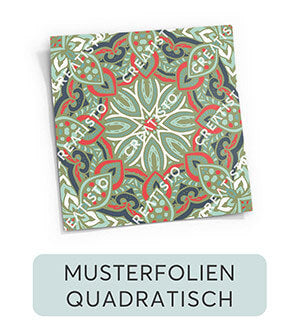 Fliesenaufkleber Musterfolie Quadratisch