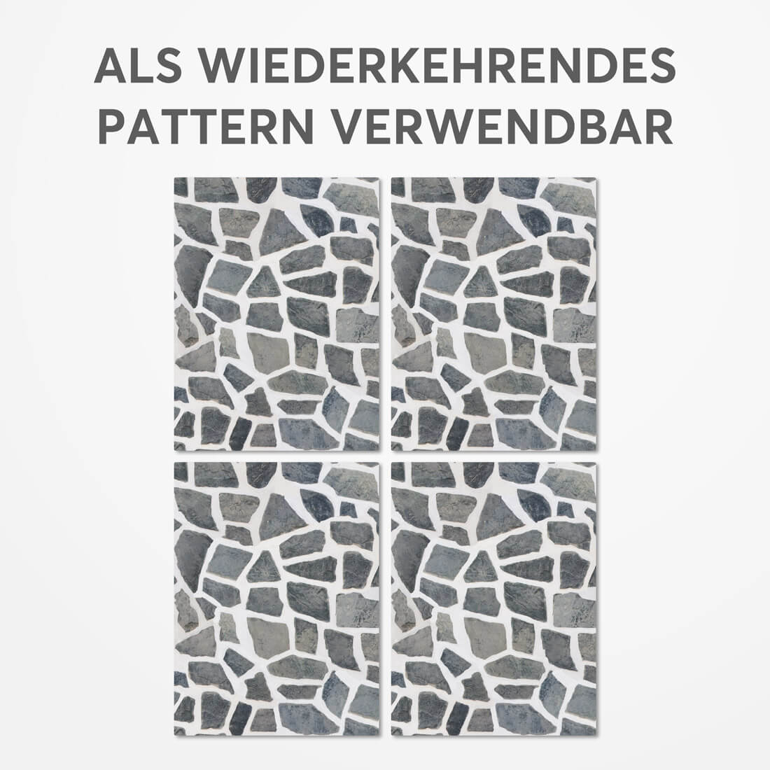 Fliesensticker für Küche & Bad - Design: Steinmosaik