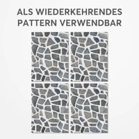 Fliesensticker für Küche & Bad - Design: Steinmosaik