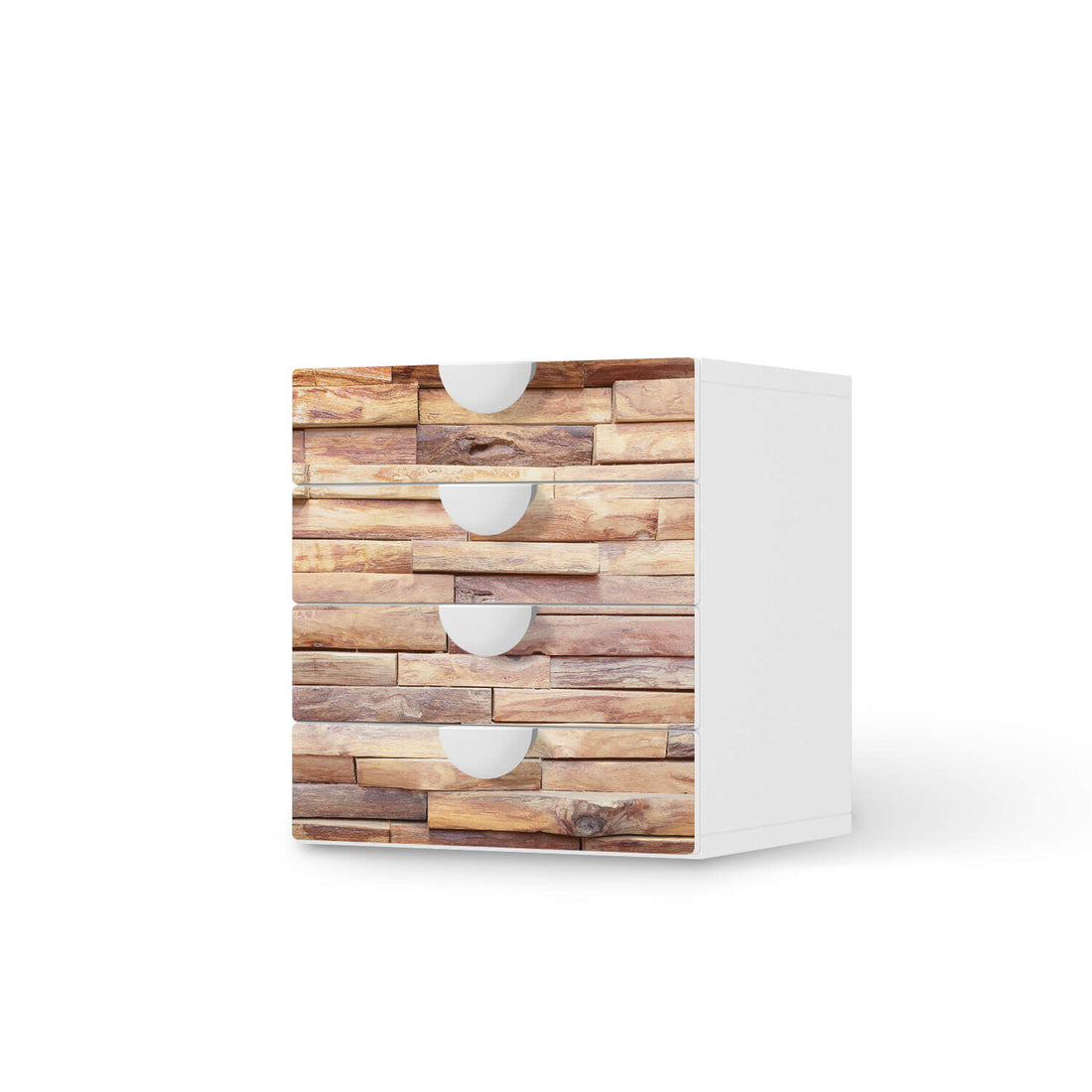 Klebefolie Artwood - IKEA Smastad Kommode - 4 Schubladen  - weiss