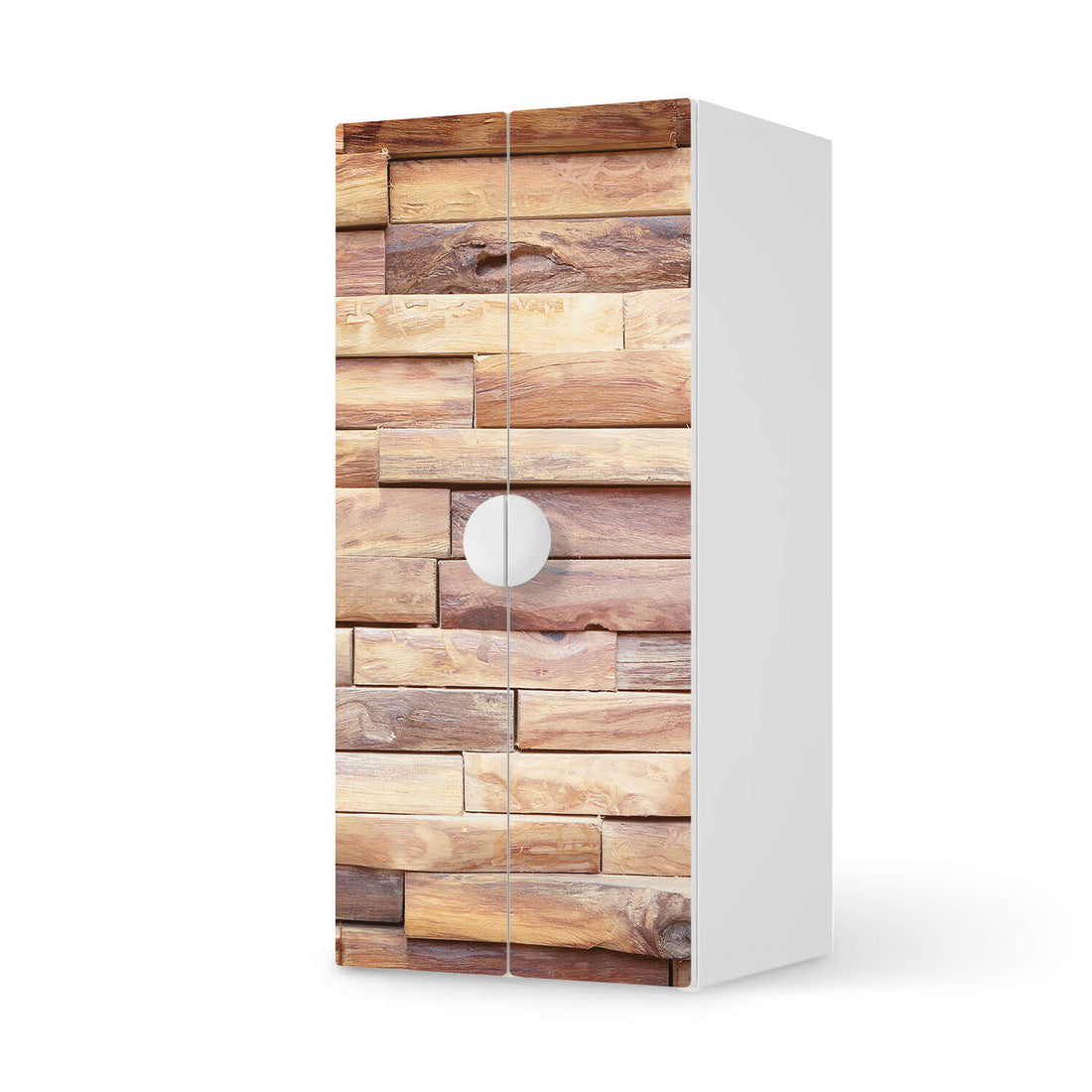 Möbelfolie Artwood - IKEA Smastad Schrank - 2 große Türen  - weiss