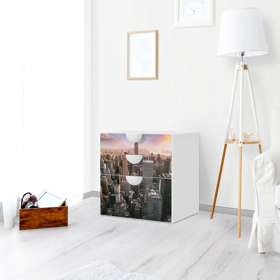 Folie für Möbel Big Apple - IKEA Smastad Kommode - 3 Schubladen - Kinderzimmer