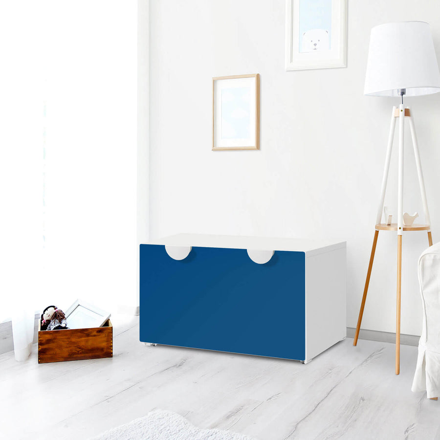 Möbelfolie Blau Dark - IKEA Smastad Bank mit Kasten - Kinderzimmer