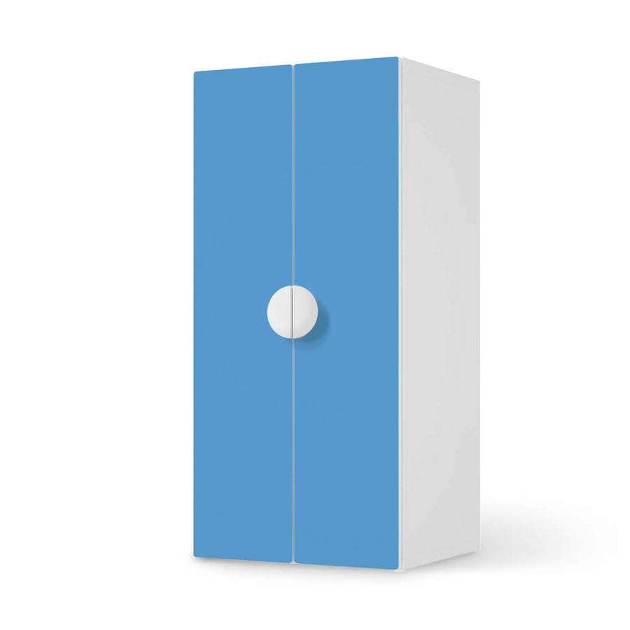 Möbelfolie Blau Light - IKEA Smastad Schrank - 2 große Türen  - weiss