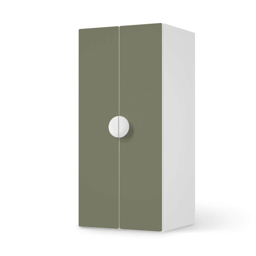 Möbelfolie Braungrau Light - IKEA Smastad Schrank - 2 große Türen  - weiss