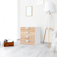 Klebefolie Bright Planks - IKEA Smastad Kommode - 4 Schubladen - Kinderzimmer