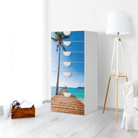 Klebefolie für Möbel Caribbean - IKEA Smastad Kommode - 6 Schubladen - Kinderzimmer