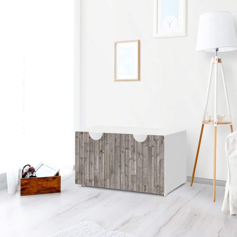 Möbelfolie Dark washed - IKEA Smastad Bank mit Kasten - Kinderzimmer