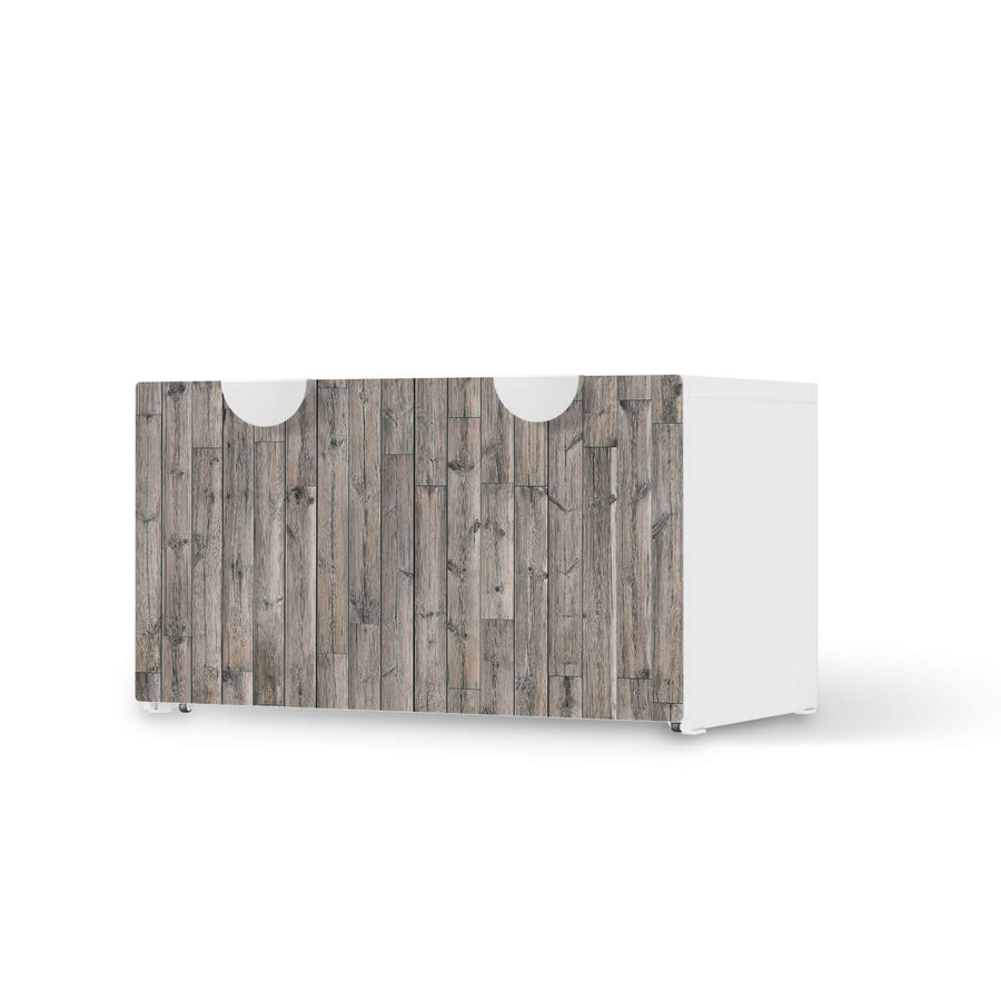 Möbelfolie Dark washed - IKEA Smastad Bank mit Kasten  - weiss