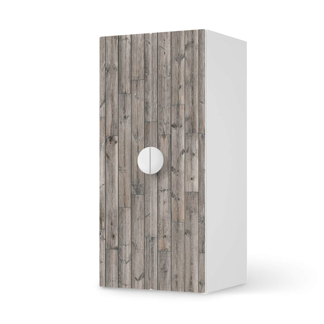 Möbelfolie Dark washed - IKEA Smastad Schrank - 2 große Türen  - weiss