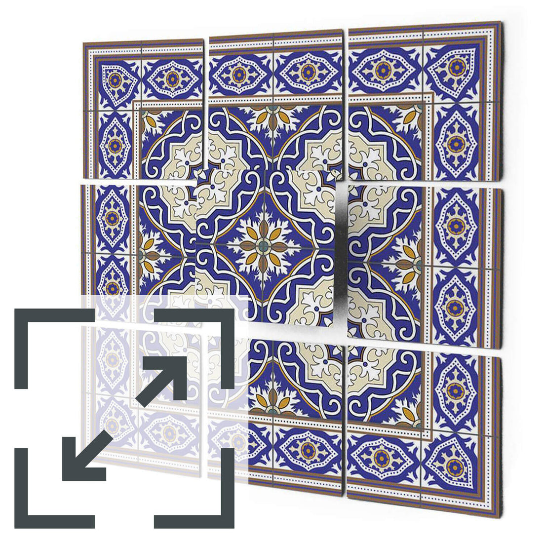Fliesenaufkleber Eigenes Maß Main - Arabic Tiles