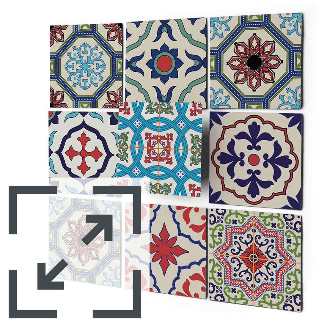 Fliesenaufkleber Eigenes Maß Main - Bukhara Design