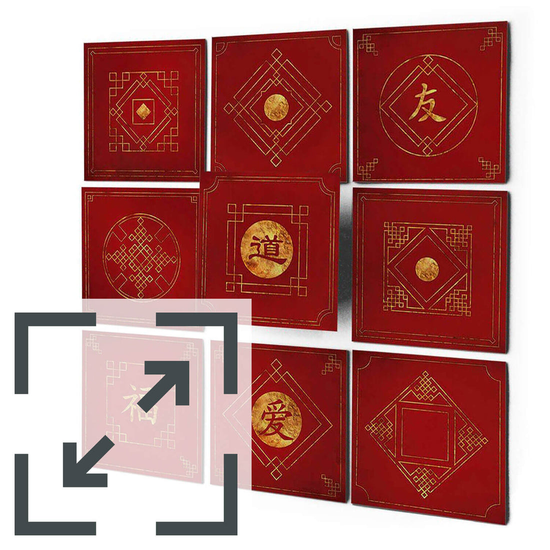 Fliesenaufkleber Eigenes Maß Main - Chinese Tiles