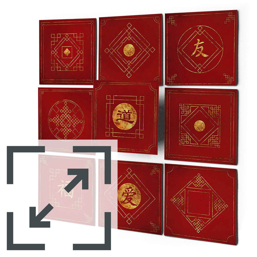 Fliesenaufkleber Eigenes Maß Main - Chinese Tiles
