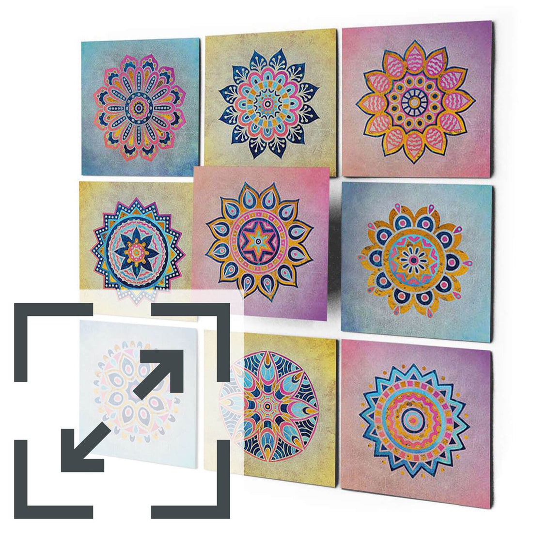 Fliesenaufkleber Eigenes Maß Main - Indian Tiles