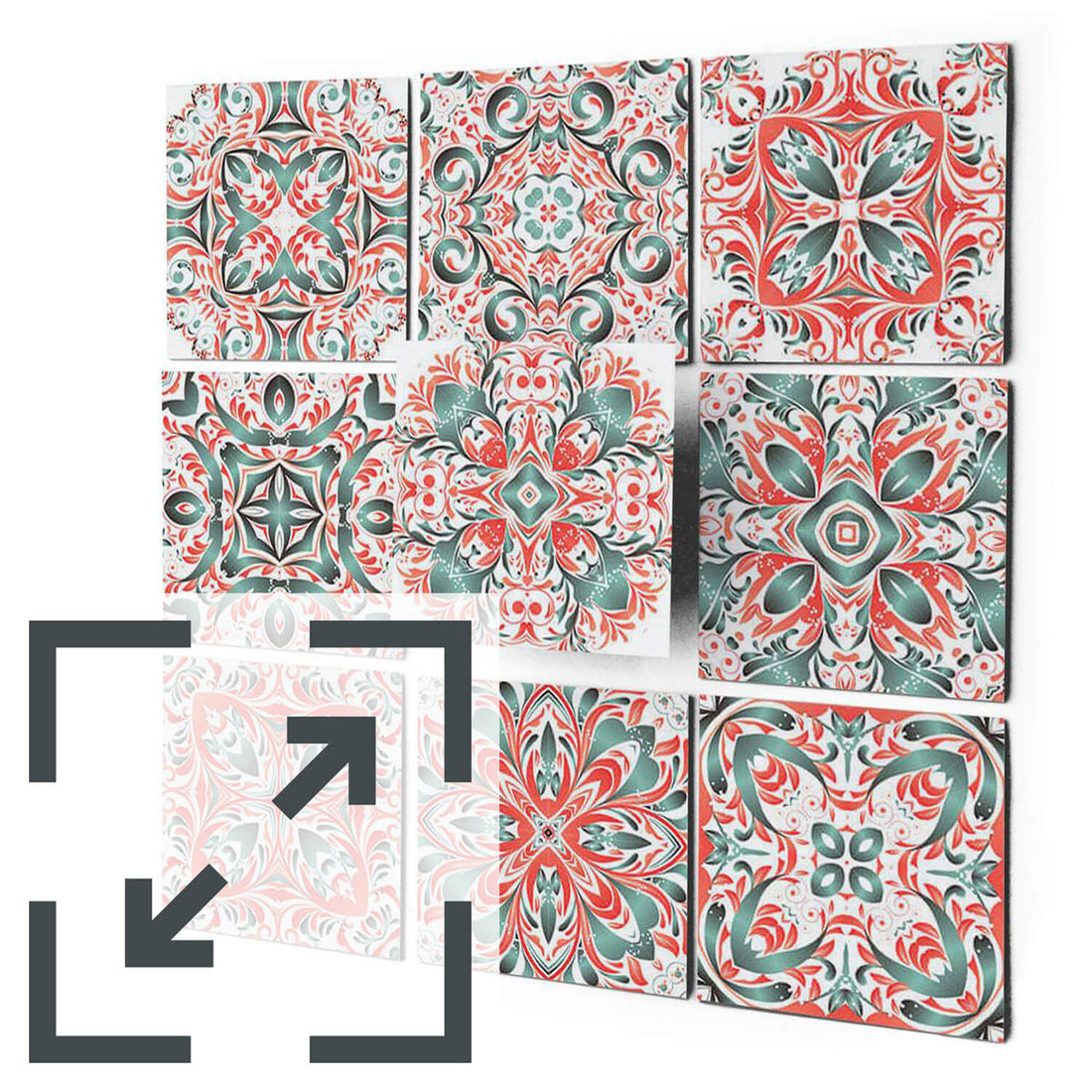 Fliesenaufkleber Eigenes Maß Main - Mexican Tiles