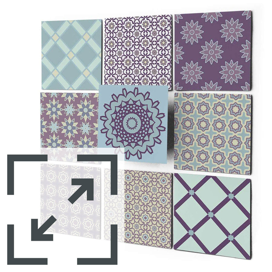 Fliesenaufkleber Eigenes Maß Main - Pastell Pattern