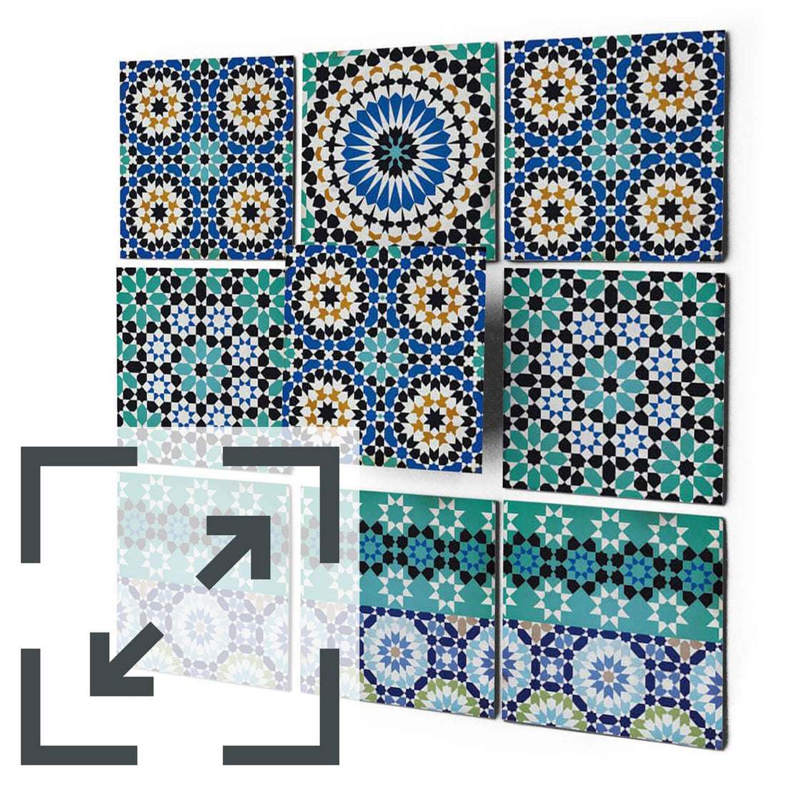 Fliesenaufkleber Eigenes Maß Main - Tuerkisches Mosaik