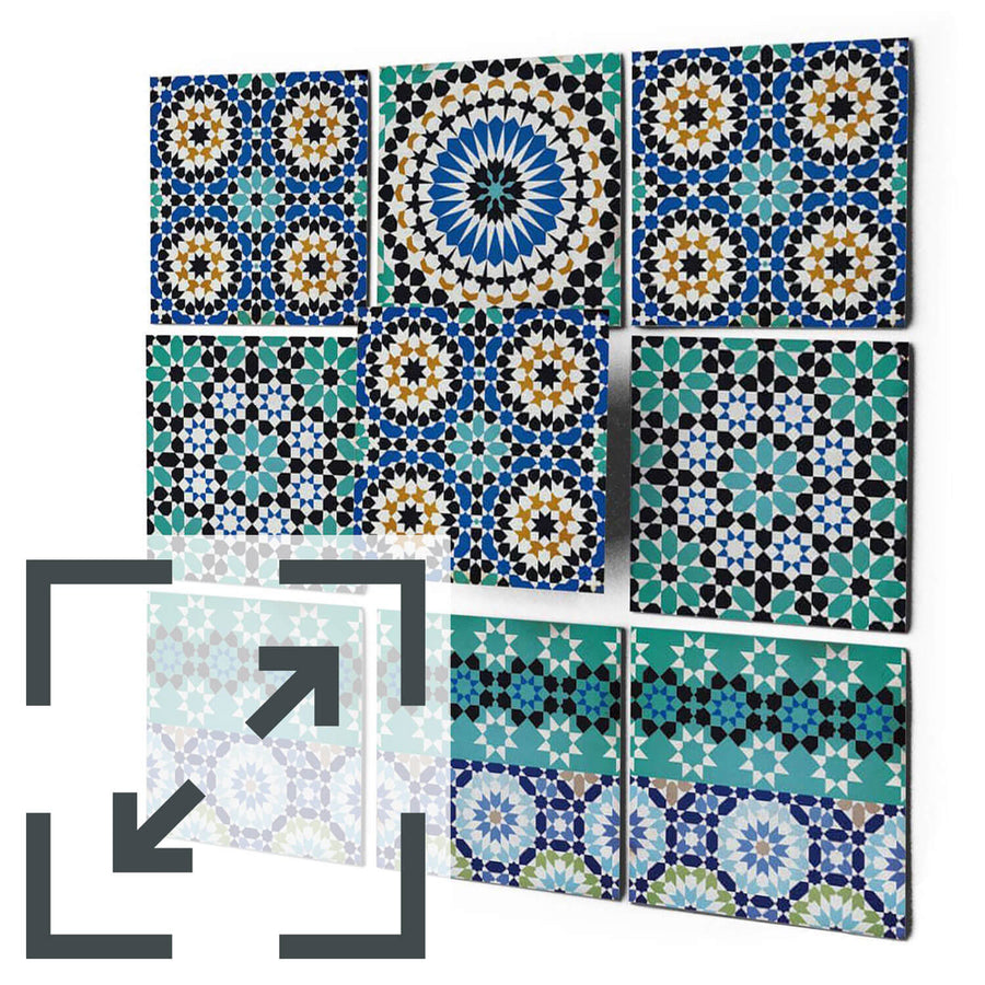 Fliesenaufkleber Eigenes Maß Main - Tuerkisches Mosaik