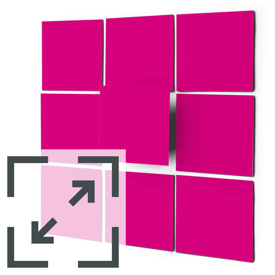 Fliesenaufkleber unifarben Eigenes Maß - Pink Dark