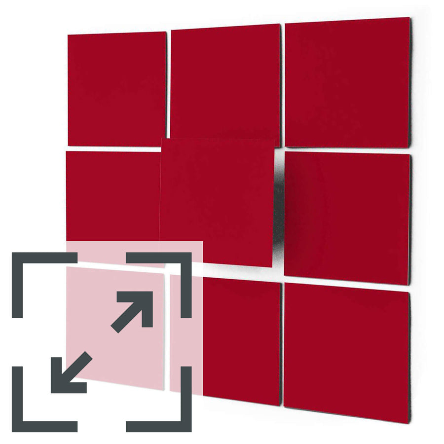 Fliesenaufkleber unifarben Eigenes Maß - Rot Dark