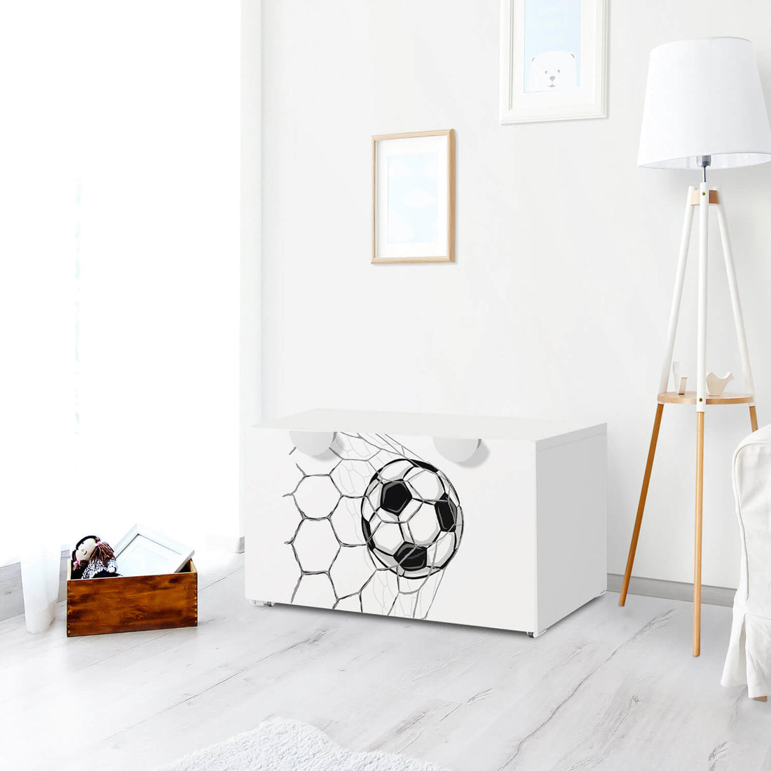 Möbelfolie Eingenetzt - IKEA Smastad Bank mit Kasten - Kinderzimmer
