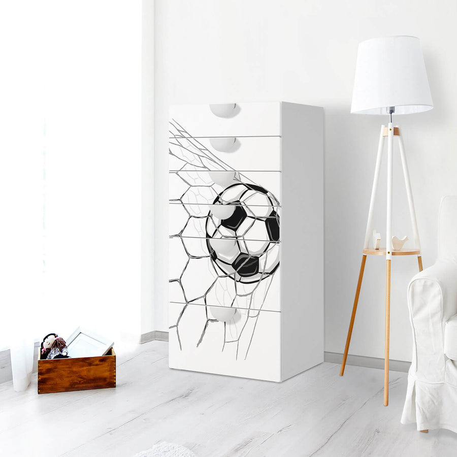 Klebefolie für Möbel Eingenetzt - IKEA Smastad Kommode - 6 Schubladen - Kinderzimmer