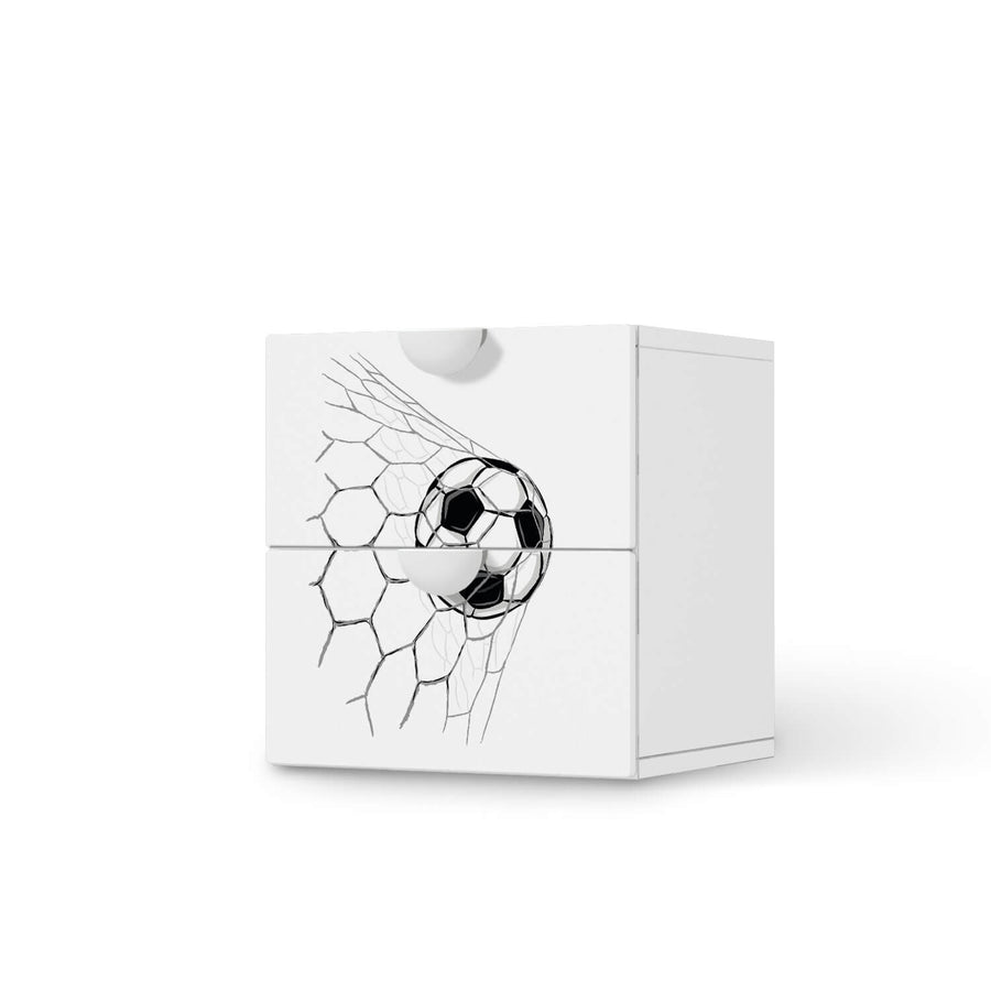 Klebefolie für Möbel Eingenetzt - IKEA Smastad Kommode - 2 Schubladen  - weiss