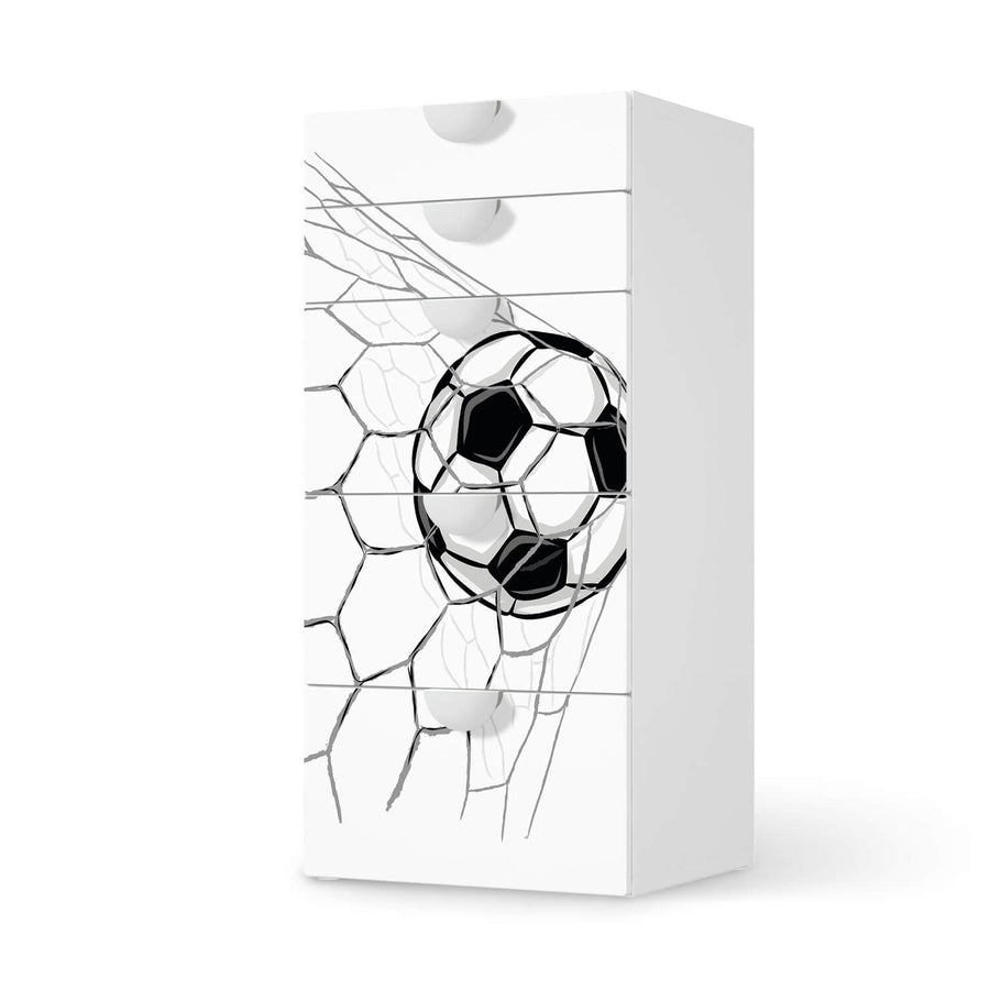 Möbel Klebefolie Eingenetzt - IKEA Smastad Kommode - 5 Schubladen  - weiss