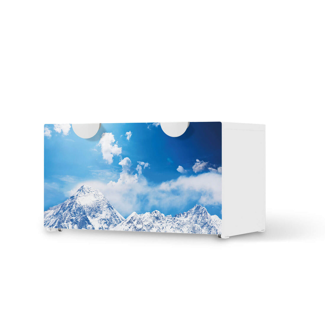 Möbelfolie Everest - IKEA Smastad Bank mit Kasten  - weiss