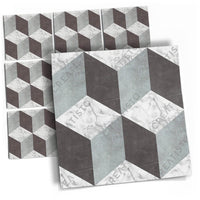 Fliesenaufkleber Küche Musterfolie Main - Marmor Cubes