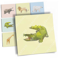 Fliesenaufkleber Küche Musterfolie Main - Origami Tiere