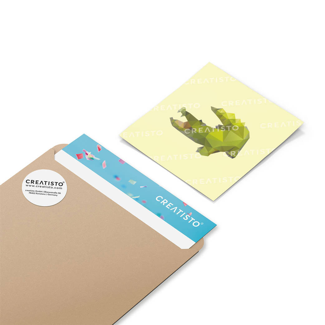 Klebefliesen Origami Tiere - Musterfolie Verpackung - creatisto pds2