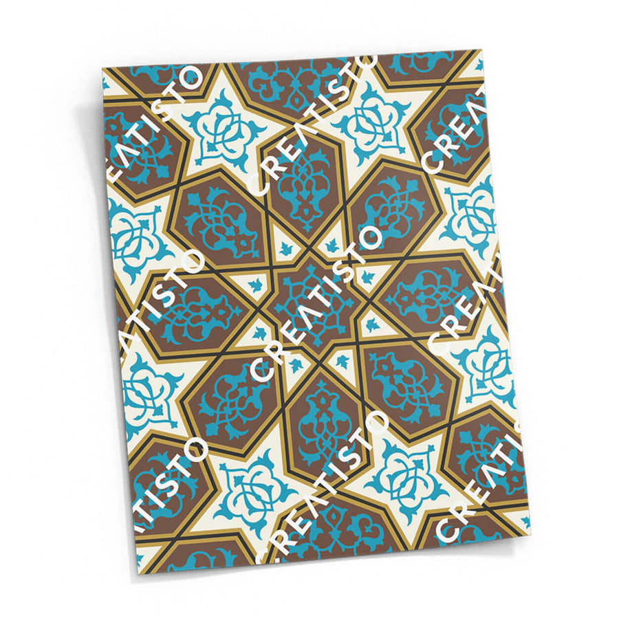 Fliesensticker rechteckig Küche Musterfolie Gross - Orientalisches Mosaik pds1