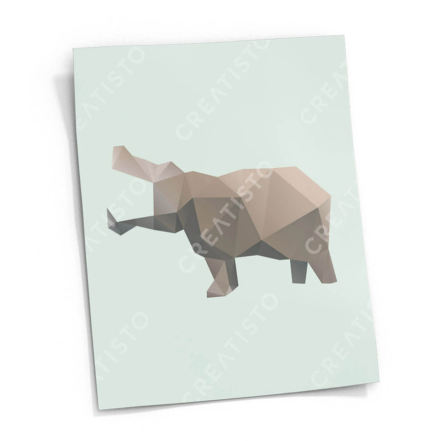Fliesensticker rechteckig Küche Musterfolie Gross - Origami Tiere pds1
