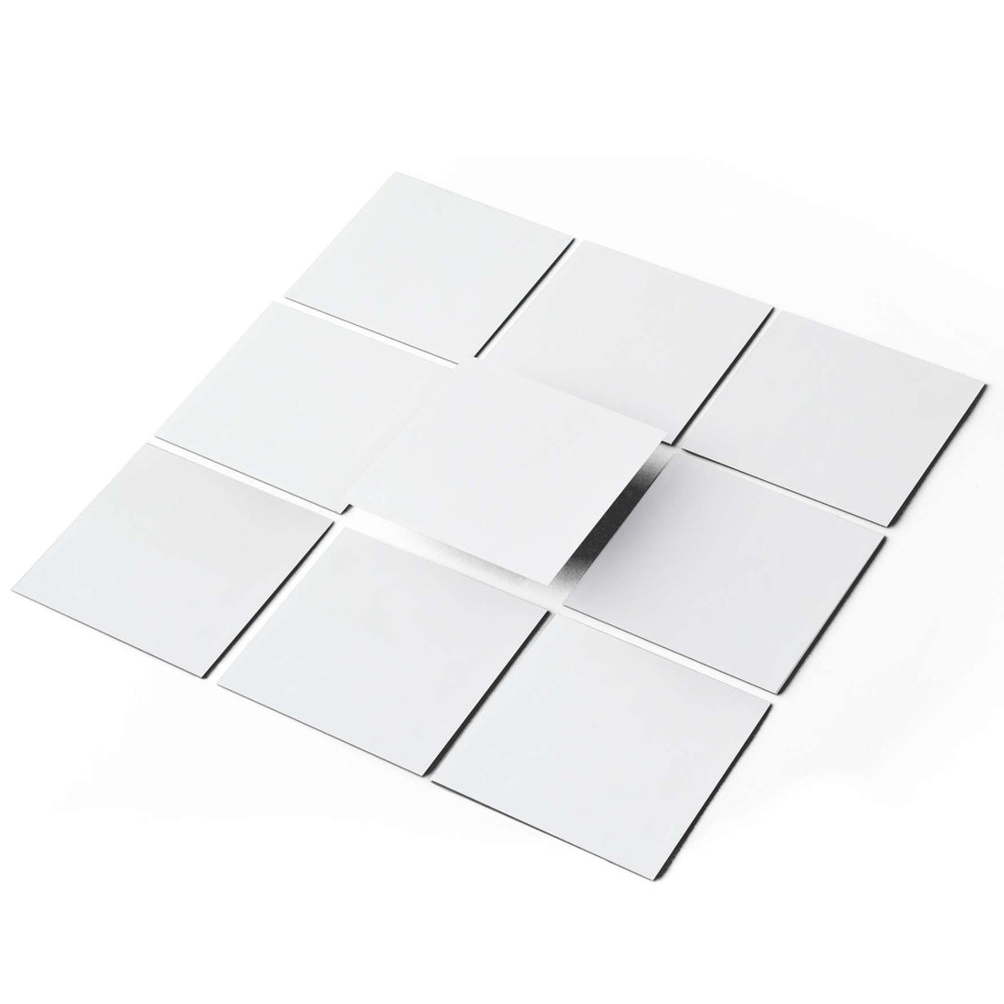 Fliesenaufkleber unifarben Selbstklebend - Weiß-pds1