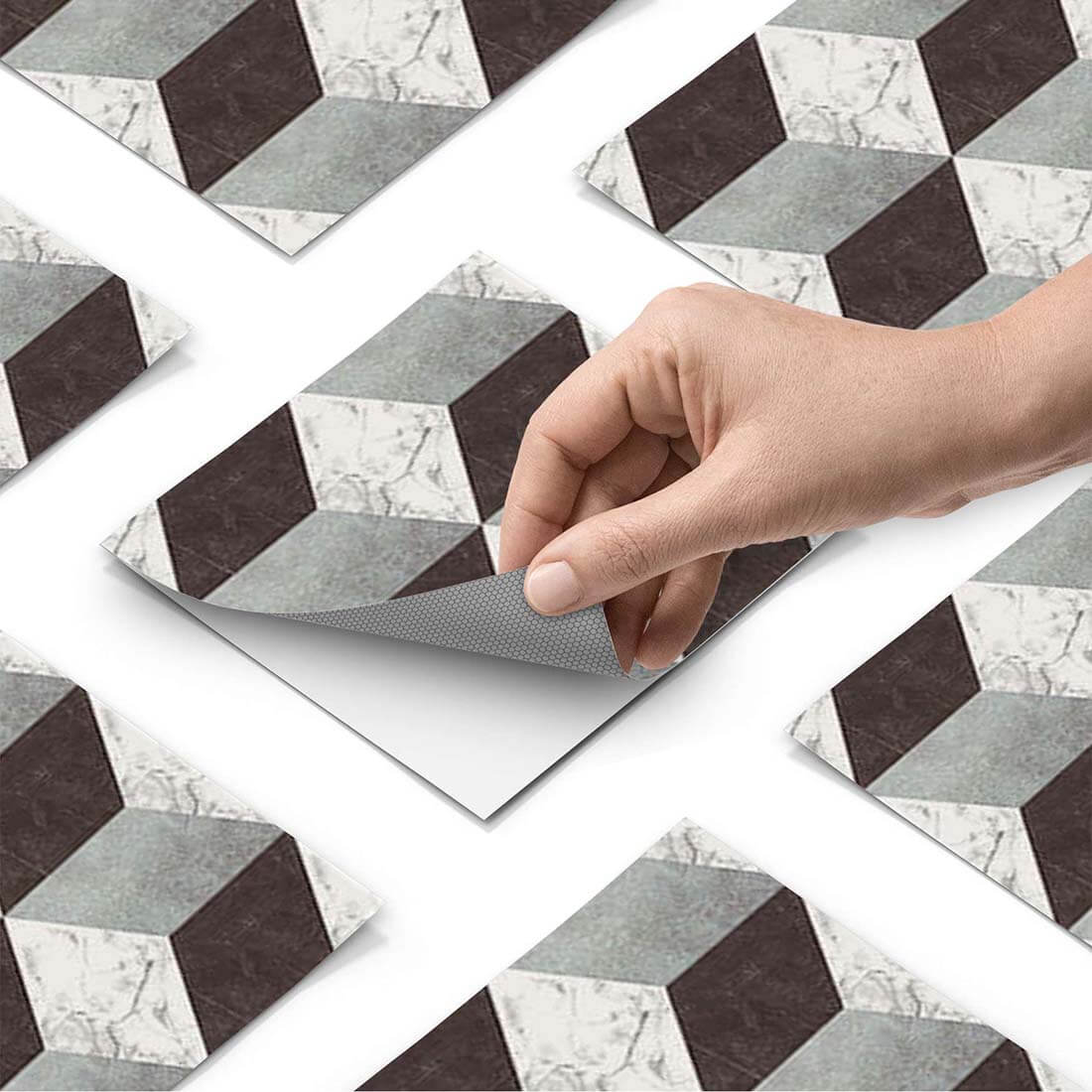 Eigenes Maß Klebefliesen Marmor Cubes - Paket - creatisto pds1