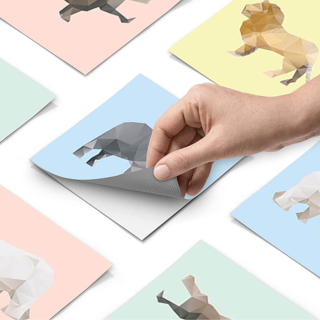 Eigenes Maß Klebefliesen Origami Tiere - Paket - creatisto pds1
