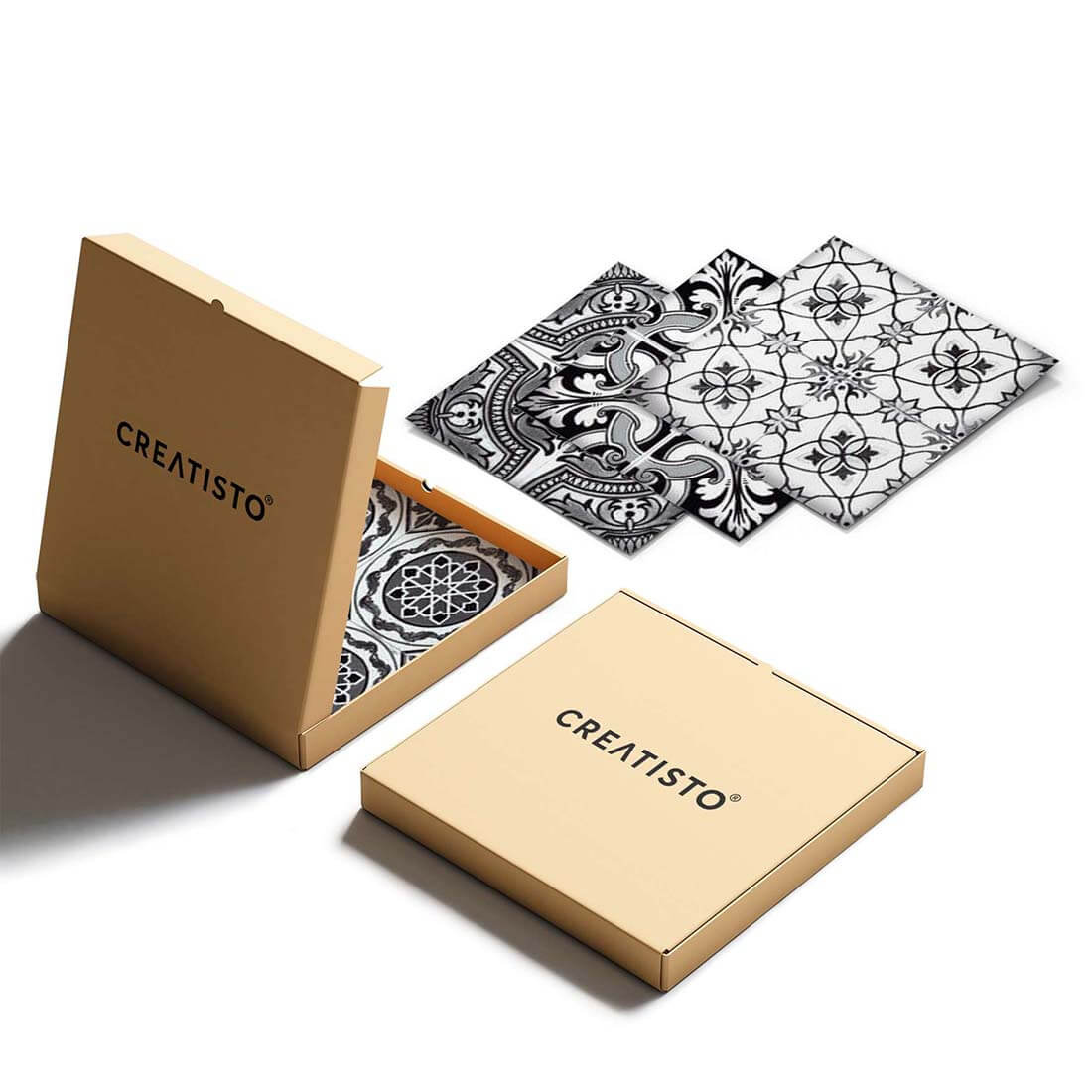 Eigenes Maß Klebefliesen Black n White - Verpackung - creatisto pds2