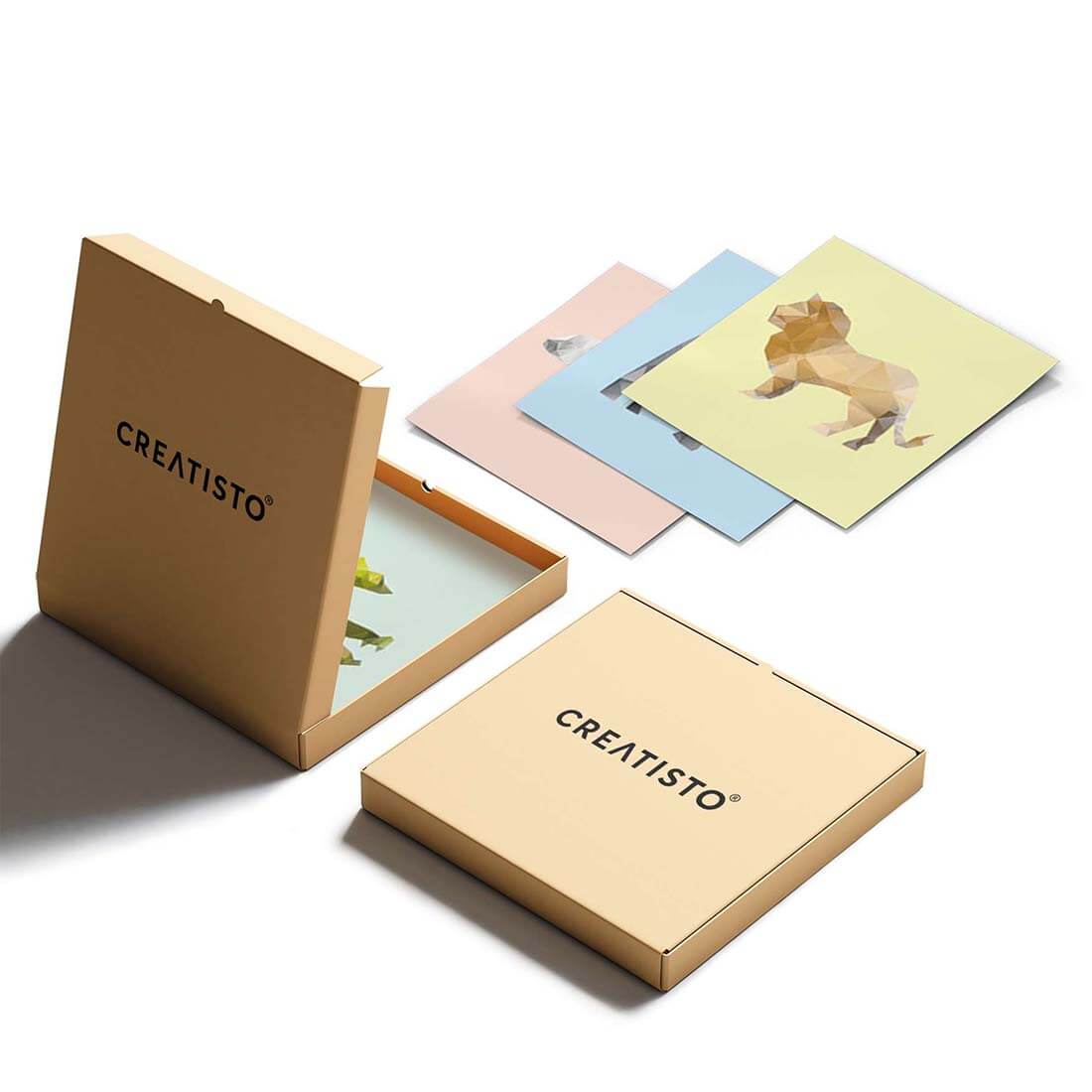 Eigenes Maß Klebefliesen Origami Tiere - Verpackung - creatisto pds2