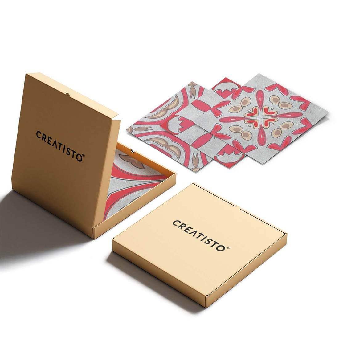 Eigenes Maß Klebefliesen Strawberry Cheese Tile - Verpackung - creatisto pds2