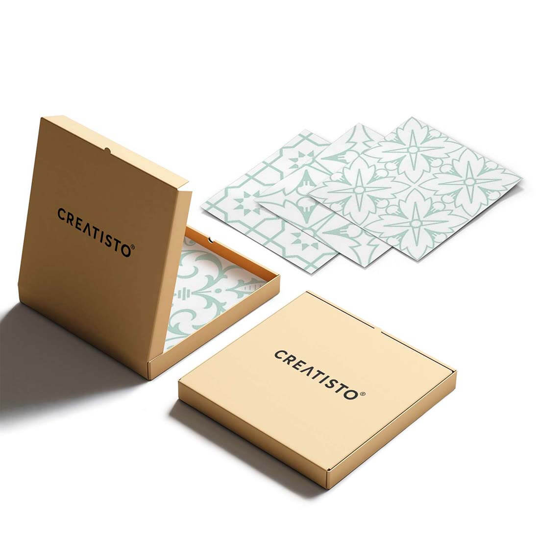 Eigenes Maß Klebefliesen Türkise Ornamente - Verpackung - creatisto pds2