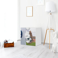 Klebefolie Footballmania - IKEA Smastad Kommode - 4 Schubladen - Kinderzimmer