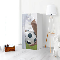 Klebefolie für Möbel Footballmania - IKEA Smastad Kommode - 6 Schubladen - Kinderzimmer