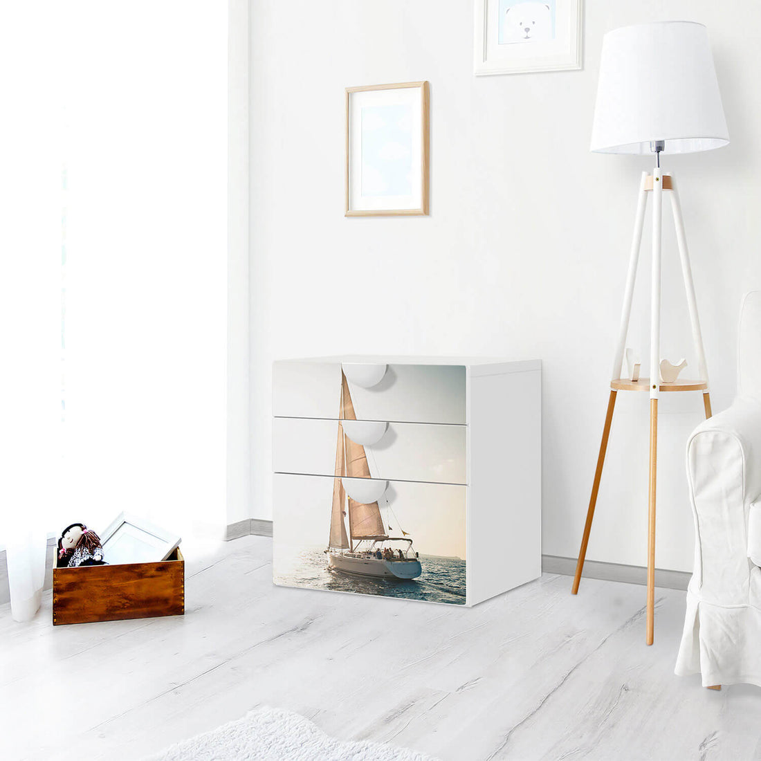 Folie für Möbel Freedom - IKEA Smastad Kommode - 3 Schubladen - Kinderzimmer