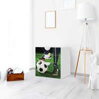 Folie für Möbel Fussballstar - IKEA Smastad Kommode - 3 Schubladen - Kinderzimmer